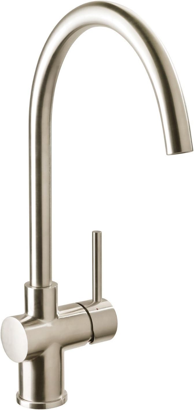 AquaSu Einhandmischer Surf für Küchenspüle | Edelstahl | Wasserhahn | Spüle, Surf