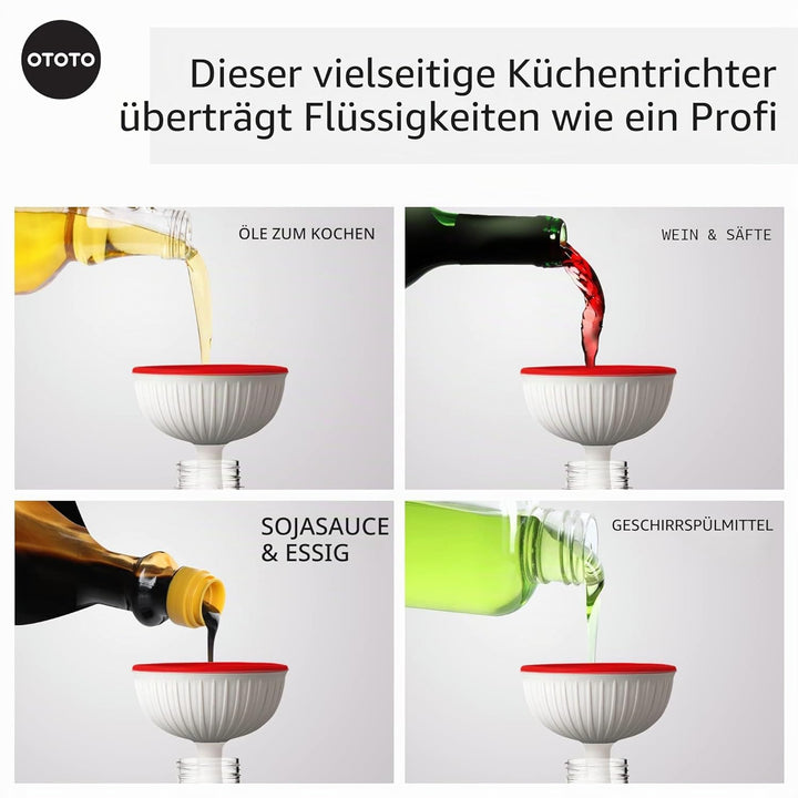 Faltbarer Küchentrichter, grosser Trichter, magischer Pilz 17839, 17839