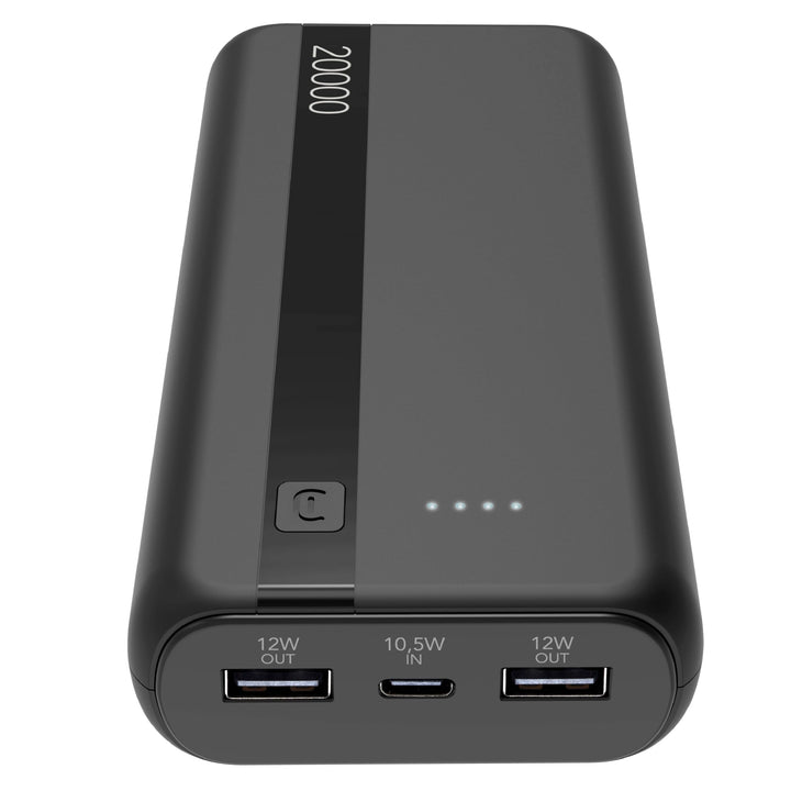 Cellularline - Power Bank 20000 - Kapazität: 20.000mAh - Input: 1xUSB-C 10.5W - Output: 1xUSB 12W -