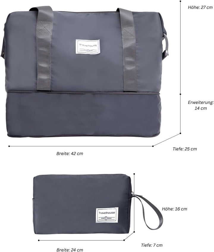 Travelhouse Ascona Premium Gepäck-Set 5-teilig – Edles ABS Polycarbonat Hartschalen-Kofferset mit TS
