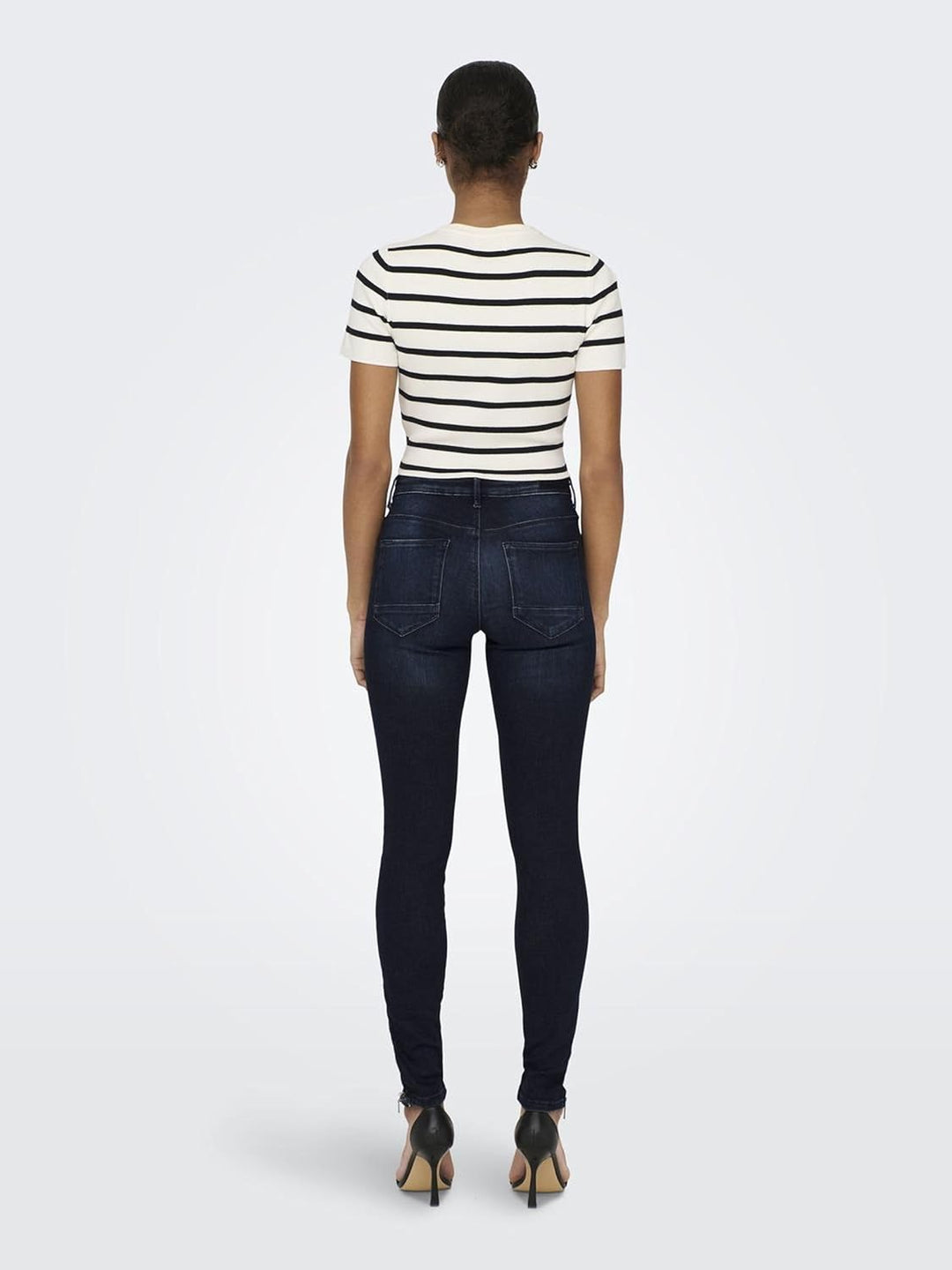 ONLY Female Skinny Jeans ONLKENDELL Mittlere Taille Skinny Fit Jeans 25W / 30L Dark Blue Denim, 25W