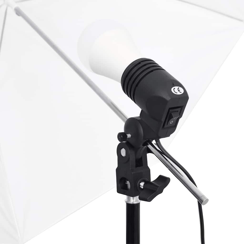 Fotostudio-Set mit Beleuchtung und Hintergrund, inklusive Studioleuchten, Stativ, Hintergrundsystem,
