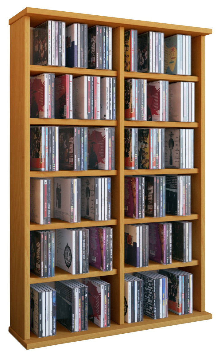 VCM 50443 Regal Schrank DVD CD Rack Medienregal Medienschrank Aufbewahrung Holzregal Standregal Möbe
