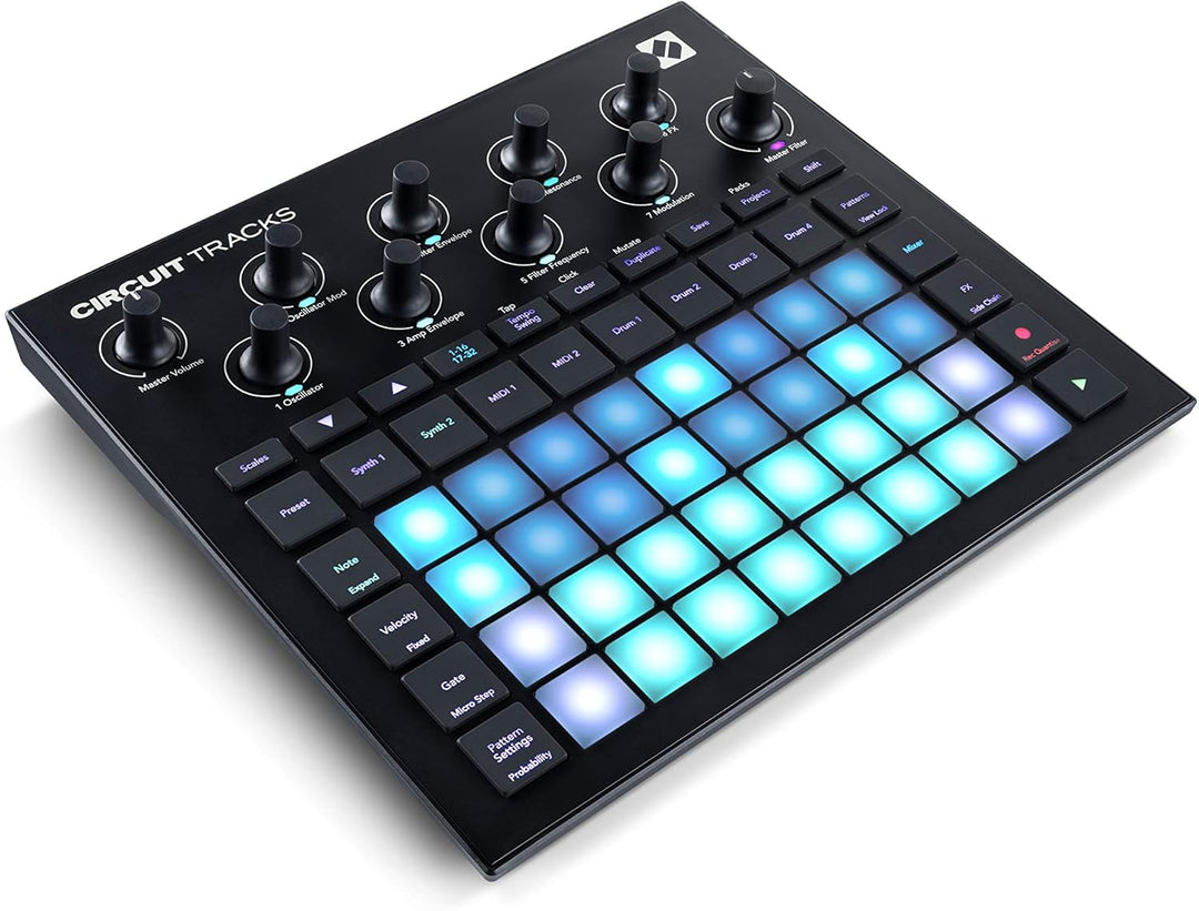 Novation Circuit Tracks: Groovebox-Sequenzer mit Synthesizer-, MIDI- und Drum-Spuren für die elektro