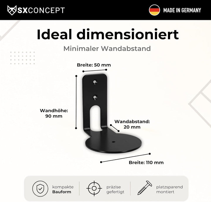 SX-Concept® - Era 100 Wandhalterung | Sonos Wandhalterung für Sonos Era 100 | Gerade-Variante | plat