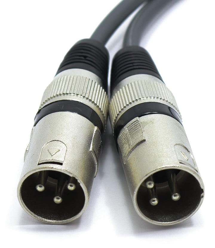 2x XLR Stecker auf 2x Cinch Stereo Kabel 5m Mikrofonkabel 3 Polig auf Chinch Adapter 2-XLR-M/2RCA 5m