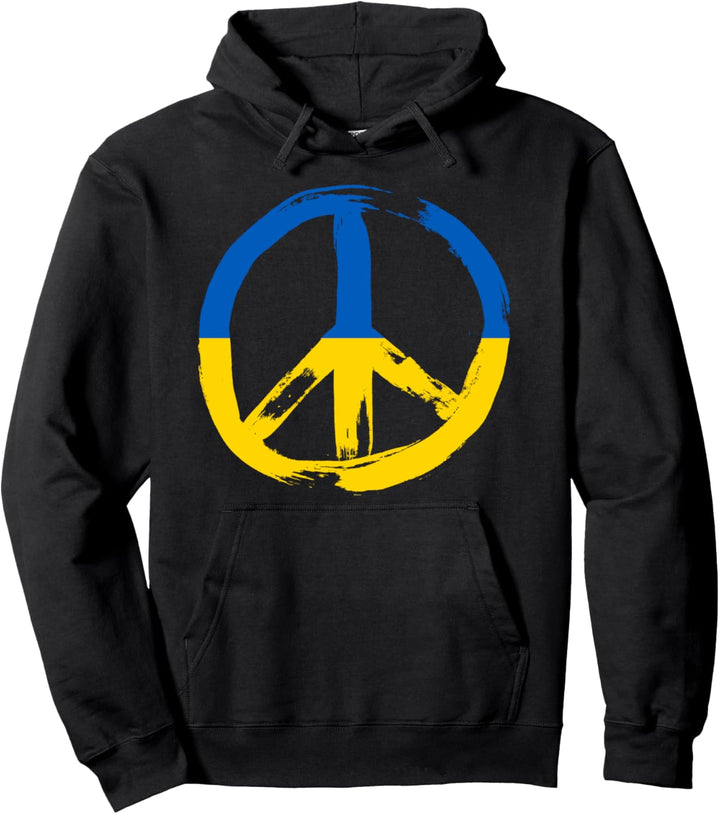 Stand With Ukraine Peace Pullover Hoodie