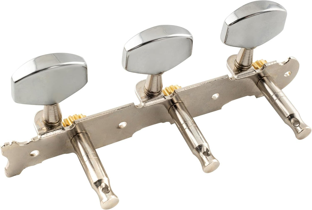 Musiclily Pro 3+3 Guitar Tuners Mechaniken Machine Heads Tuning Pegs für Akustikgitarre, Nickel mit