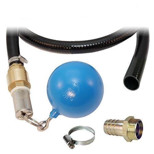Ansaug-Set 1 mit 2m Saug-/Druckschlauch, Schwimmerkugel, Schlauchtülle und Rückschlagventil aus Mess