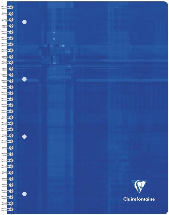 Clairefontaine 8251C - Packung mit 5 Collegeblöcken DIN A4+ mit Ringbuchlochung, 4-fach gelocht, 80