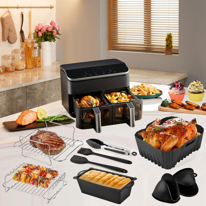 Cosori Heissluftfritteuse Zubehör Heissluftfritteuse Cosori 8,5 L, Wiederverwendbares Airfryer Zubeh