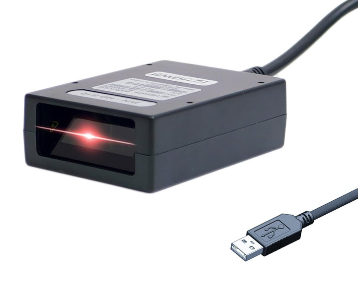 Barcode Scanner 1D Code, Wireless & USB, professioneller Barcodescanner USB zum Barcode Scannen, sch