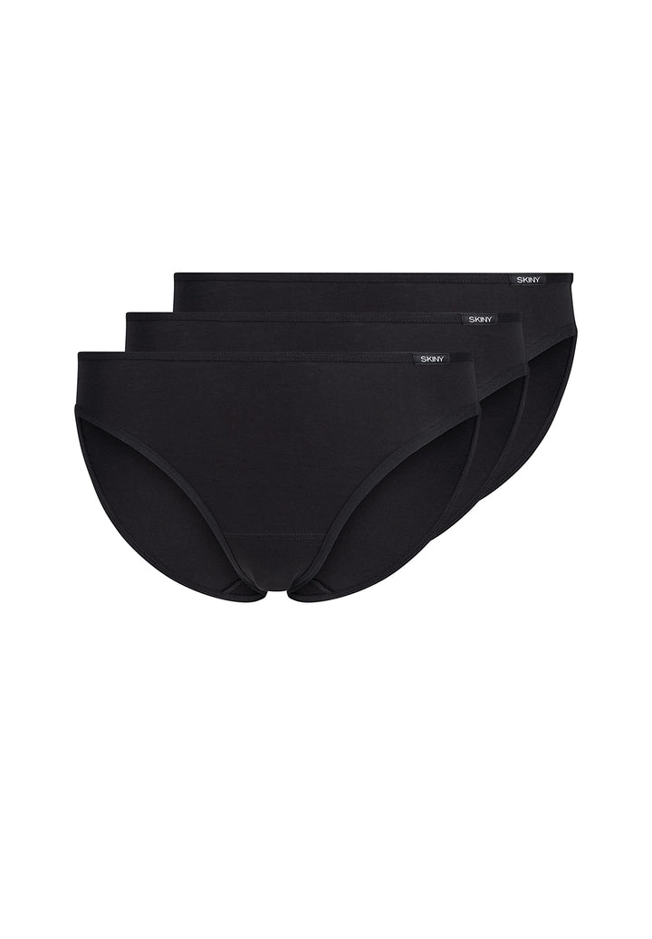 Skiny Damen Slip (3er Pack) 40 Schwarz, 40 Schwarz