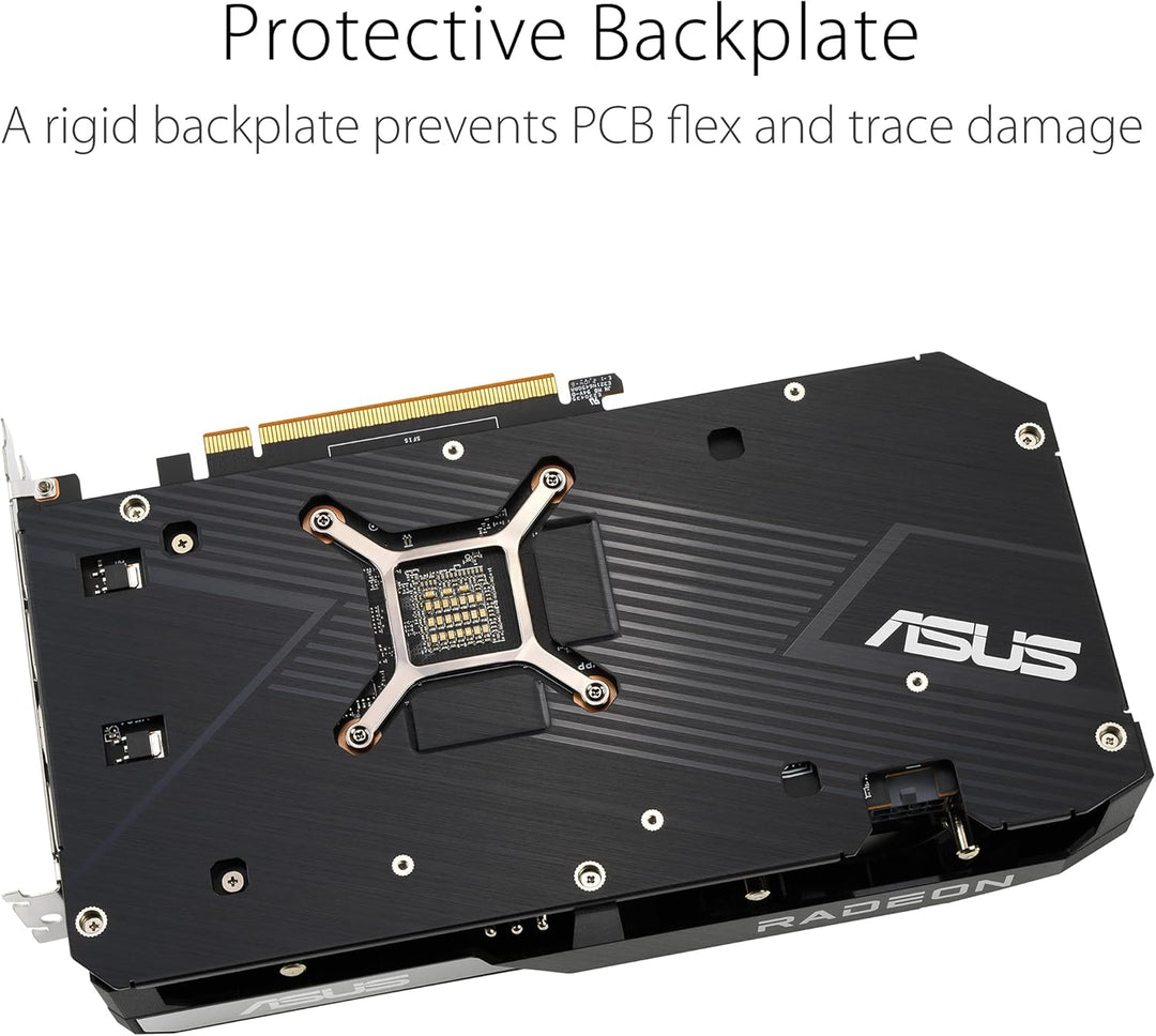 ASUS Dual AMD Radeon RX6600XT OC Edition Gaming Grafikkarte (8GB GDDR6 Speicher, PCIe 4.0, 1x HDMI 2