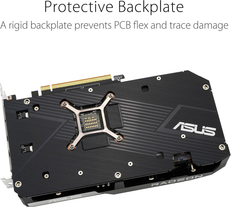ASUS Dual AMD Radeon RX6600XT OC Edition Gaming Grafikkarte (8GB GDDR6 Speicher, PCIe 4.0, 1x HDMI 2