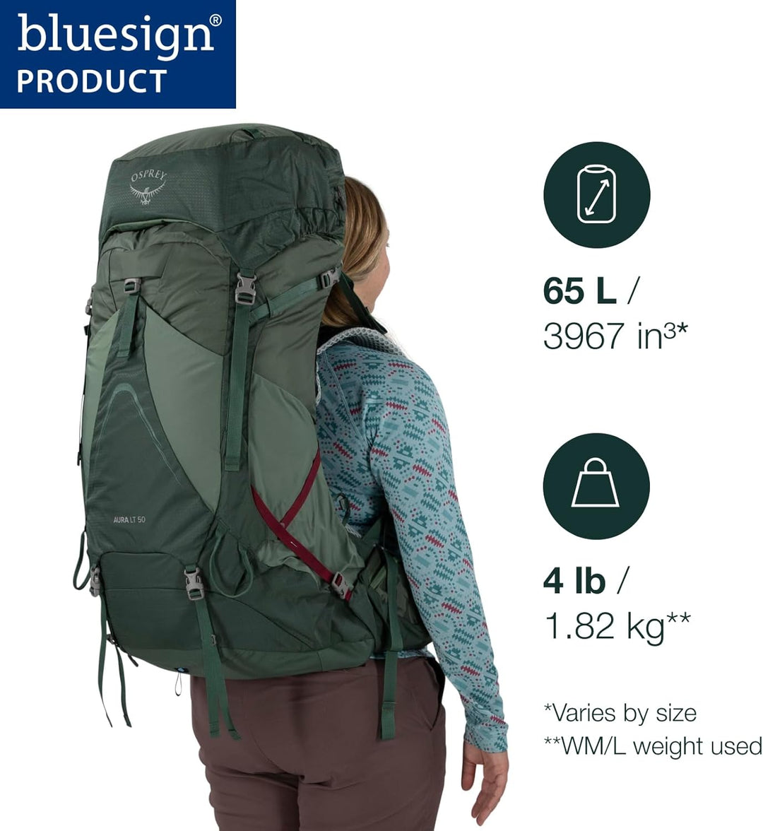 Osprey Europe Damen Aura Ag Lt 65 Backpack Schwarz WM/L, Schwarz WM/L