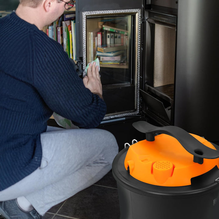 Retoo Aschesauger für Kamin 10L 800W mit HEPA Filter & DUAL Filtersystem, Starker Kaminsauger mit Bl