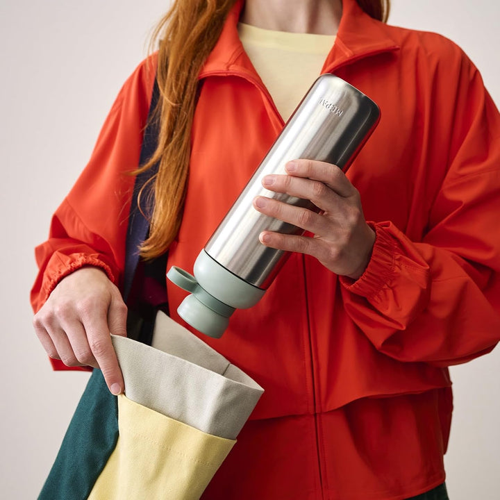 Mepal - Trinkflasche Edelstahl Vita - Grosse Wasserflasche - 2 Öffnungen für zusätzlichen Trinkkomfo