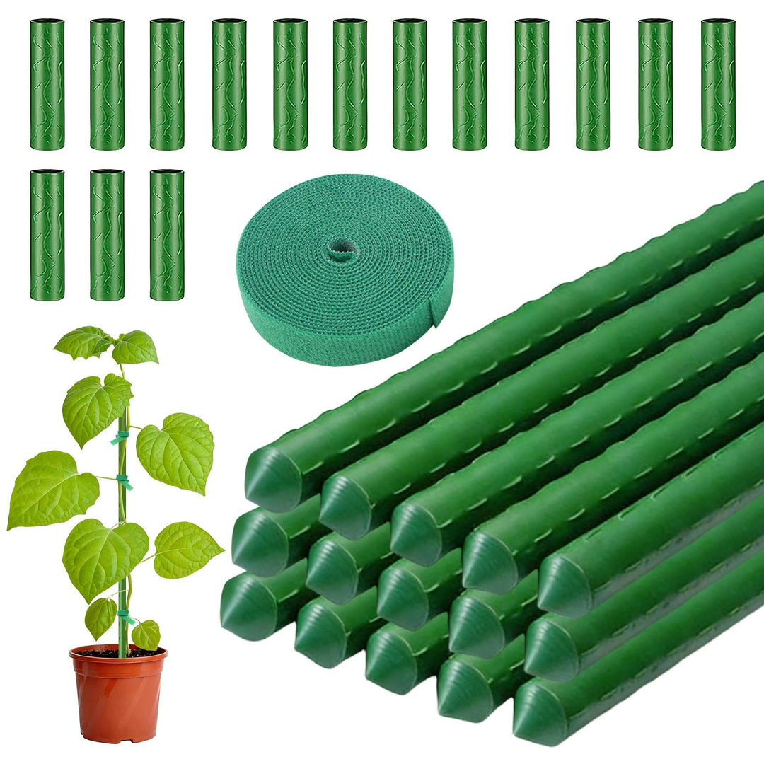 30 X Pflanzstäbe 40cm zum Verlängern, Rankstäbe & Tomatenstangen als stabile Kletterhilfe für Pflanz