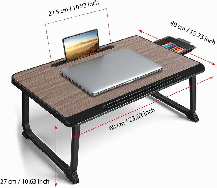Laptop Bett Schreibtisch, Laptoptisch für Frühstück im Bett, Arbeit, Homeoffice, Laptopständer für S