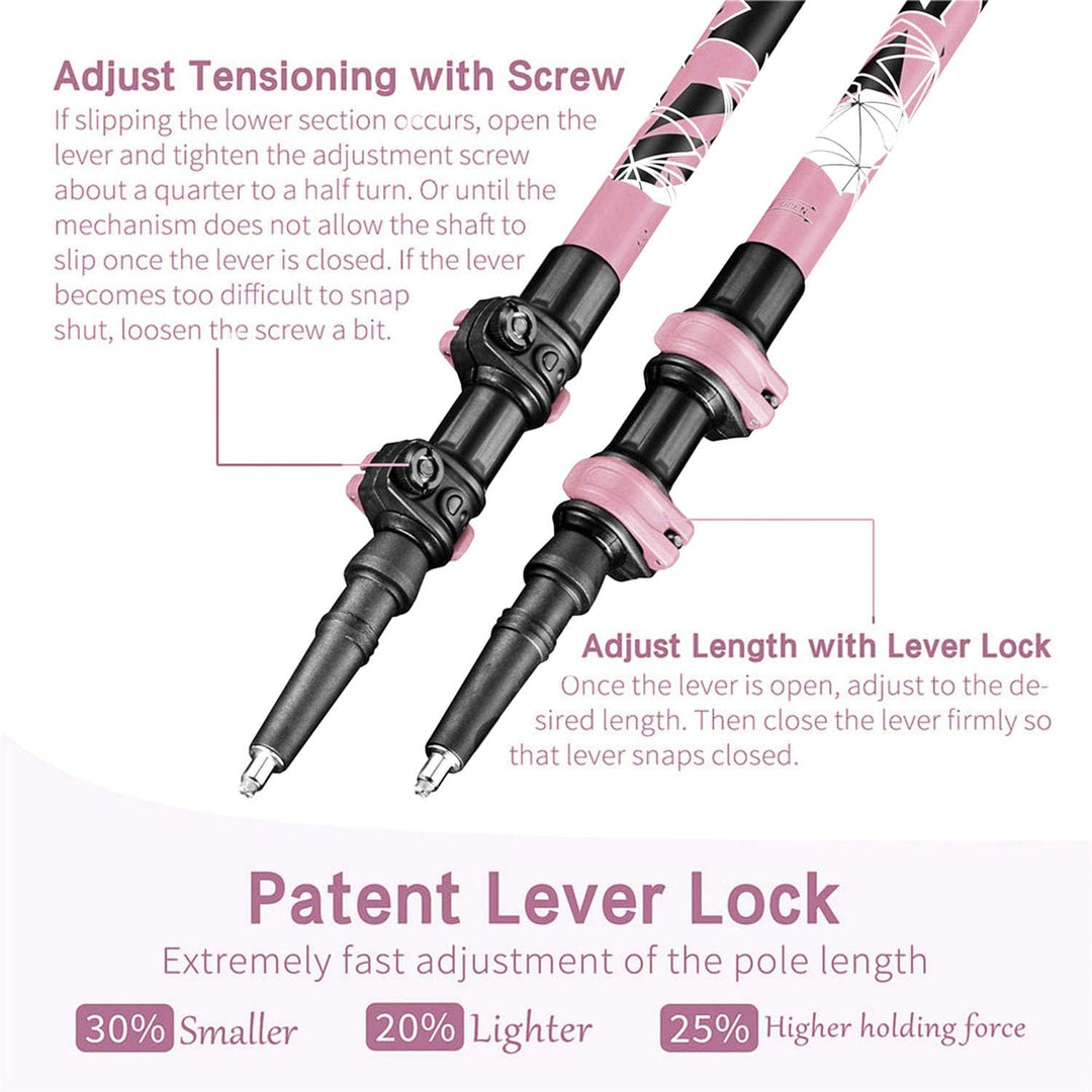 FitTrek Wanderstöcke - Trekkingstöcke Kork - Walking Stöcke Teleskop - Nordic Walking Stock Verstell