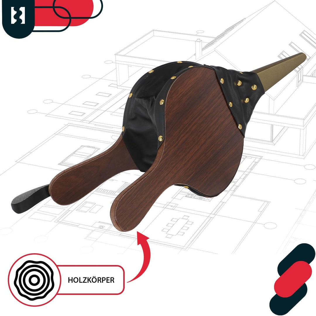 KOTARBAU® Blasebalg zum Entfachen von Gills und Feuer aus Holz und Kunststoff Grillgebläse Handblase