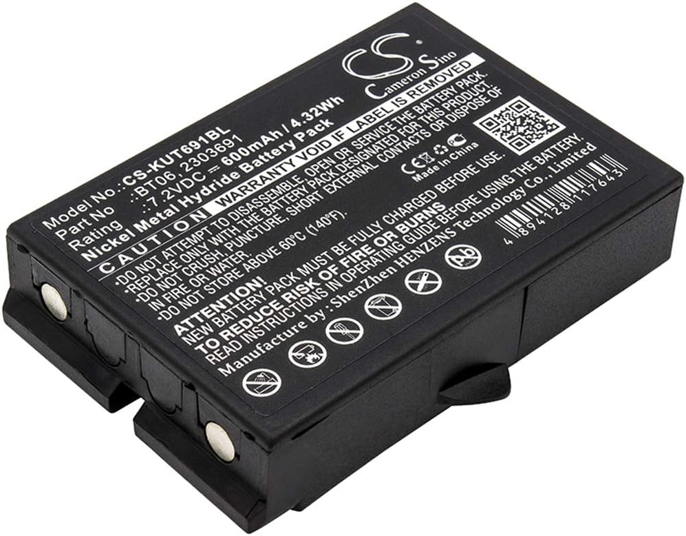 CS-KUT691BL Akkus 600mAh Kompatibel mit [IKUSI] 2303691, TM60, TM61, TM61Transmitters, TM62, TM62 Tr