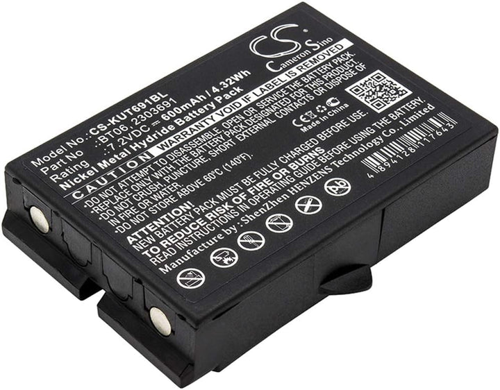 CS-KUT691BL Akkus 600mAh Kompatibel mit [IKUSI] 2303691, TM60, TM61, TM61Transmitters, TM62, TM62 Tr