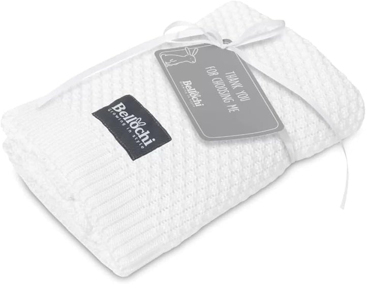 Bellochi Babydecke für Mädchen und Junge - 100% Bambus - Kuscheldecke Kinder Erstlingsdecke Strickde