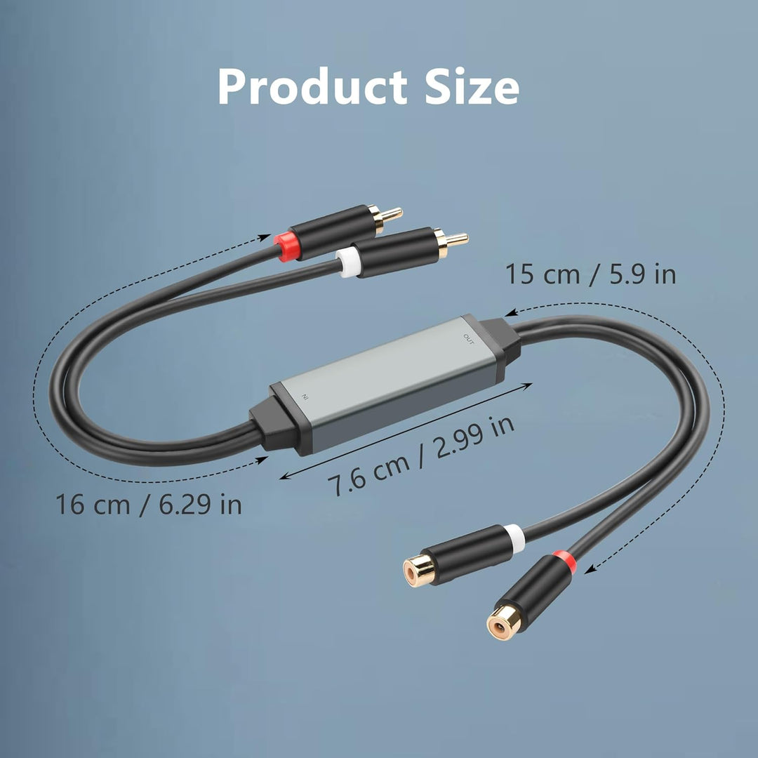 CERRXIAN RCA-Rauschunterdrücker und Cinch-Audio-Brummunterdrücker, Erdschleife, Geräuschisolator für