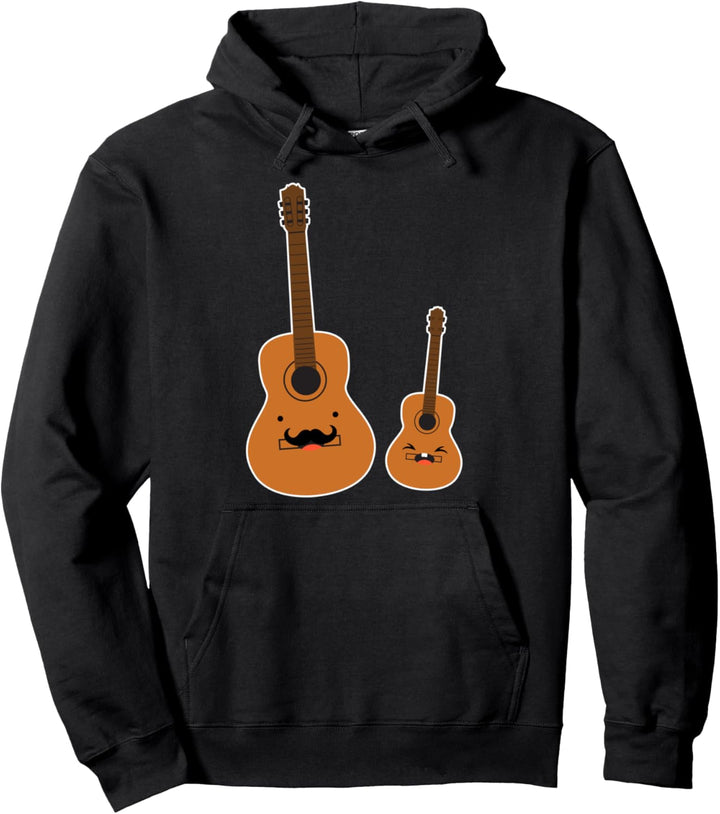 Gitarren Musikinstrument Vater Sohn Musik Hoodie Pullover Hoodie
