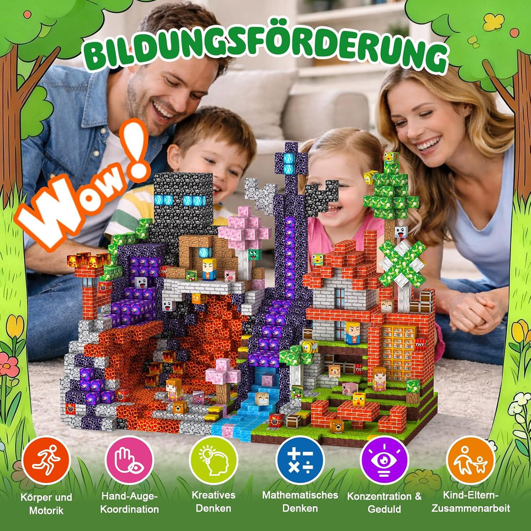 Magnetische Bausteine 150 PCS 2CM Magnetbausteine für Kinder ab 3 Jahre Blocks, Montessori Spielzeug