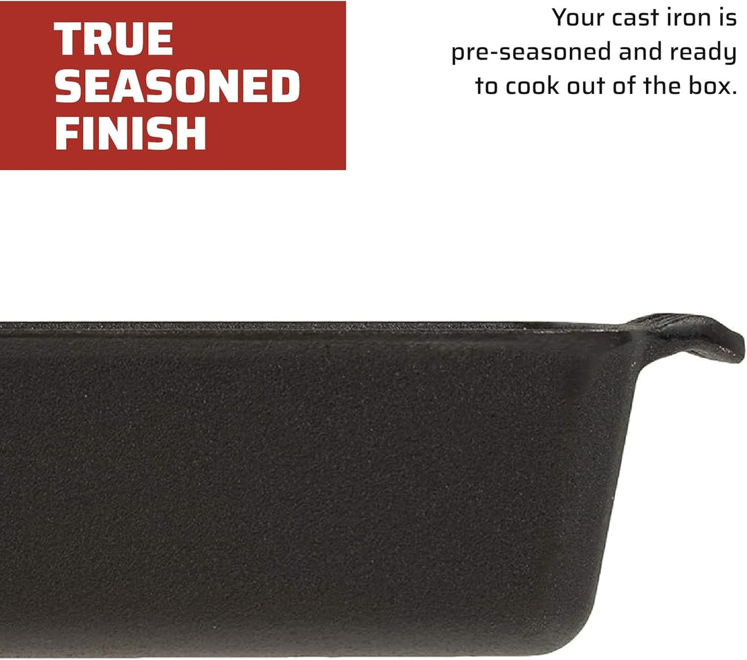 Camp Chef Home Seasoned Brotform aus Gusseisen 1 Schwarz, 1 Schwarz