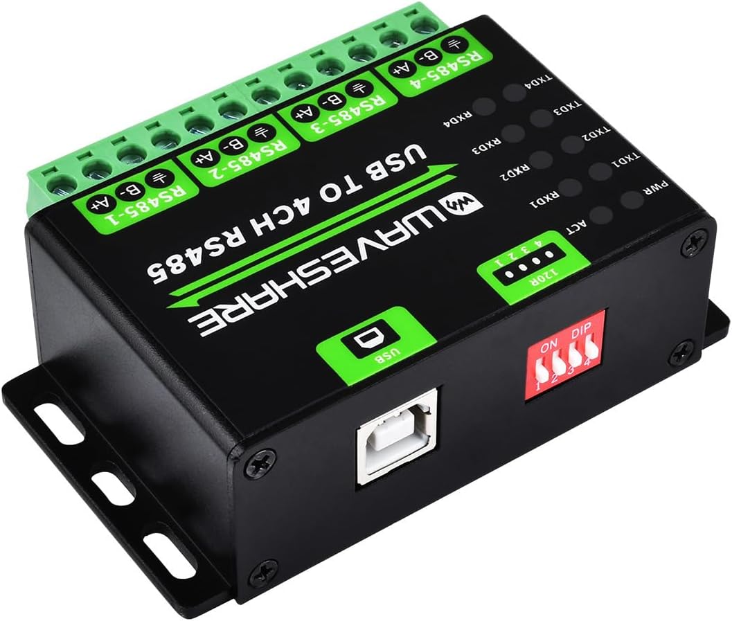 USB zu RS485 Konverter Kommunikationsmodul Erweiterung von USB zu 4CH RS485, Übertragungsdistanz bis