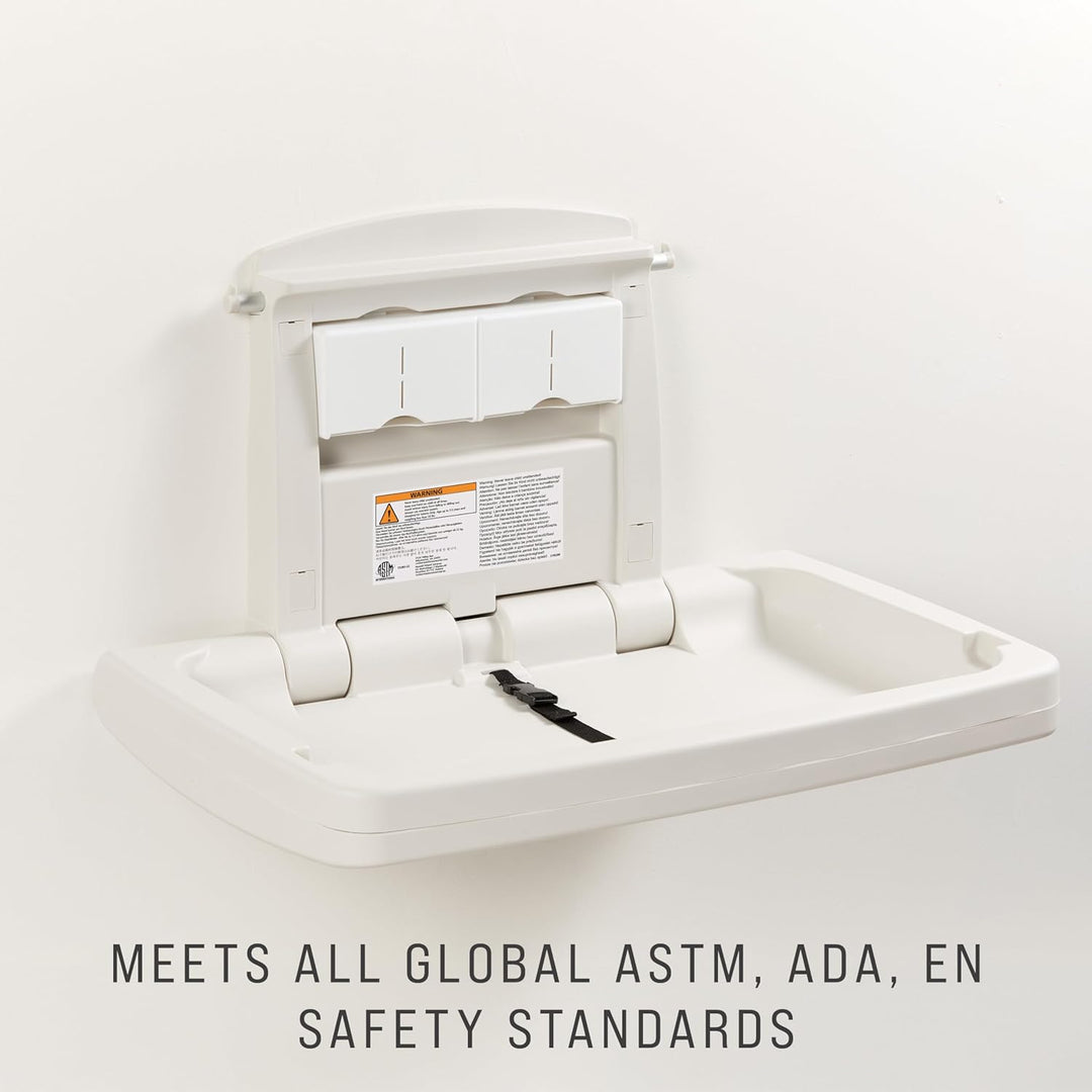 Rubbermaid Commercial Products FG781888LPLAT Horizontale Baby-Wickelstation Modern, Modern
