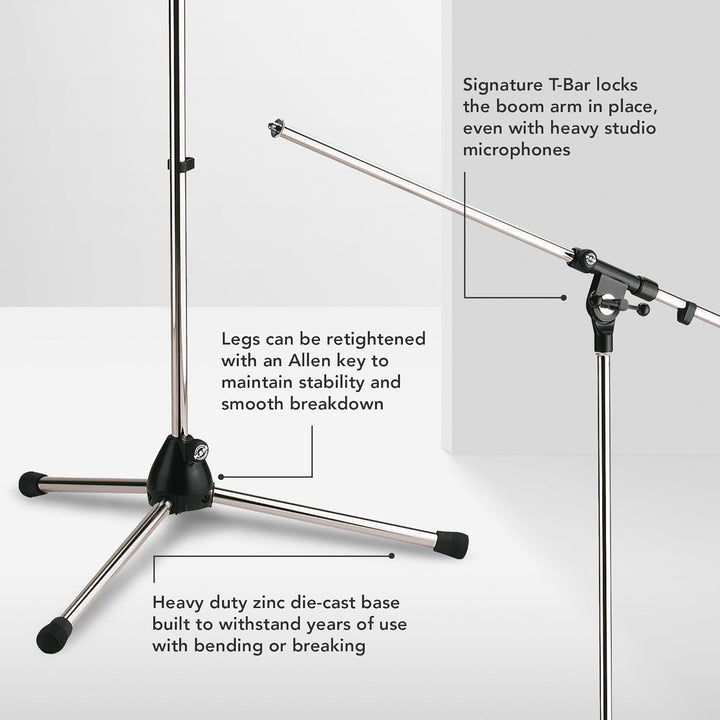 Konig & Meyer Mikrochrom-Auslegerständer pro- 210-2C Chrom 21020, Chrom 21020