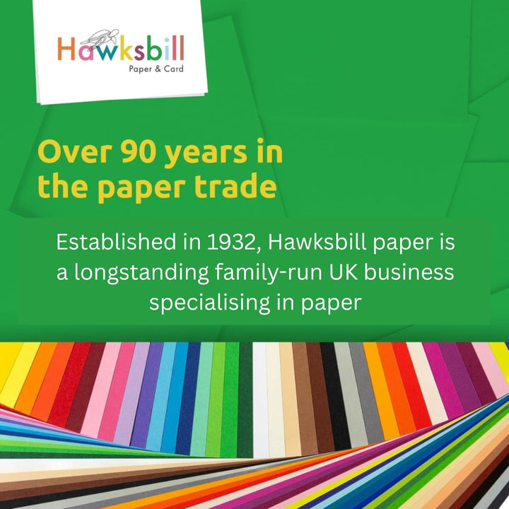 Hawksbill Card + Craft A4 160 g/m² Bright Rainbow Coloured Karton (Packung mit 250 Blatt) sortiert f