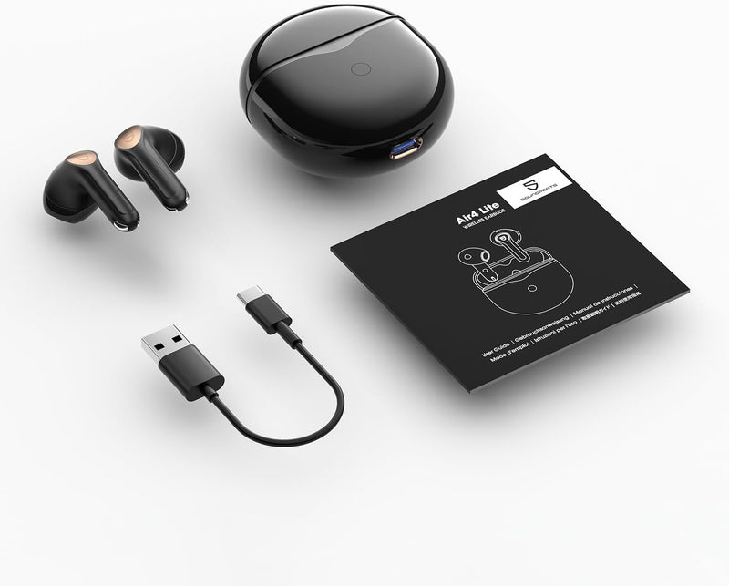 SoundPEATS Kabellose Kopfhörer - Air4 Lite Hi-Res Audio-Ohrhörer mit Bluetooth 5.3 und LDAC-Codec, 6