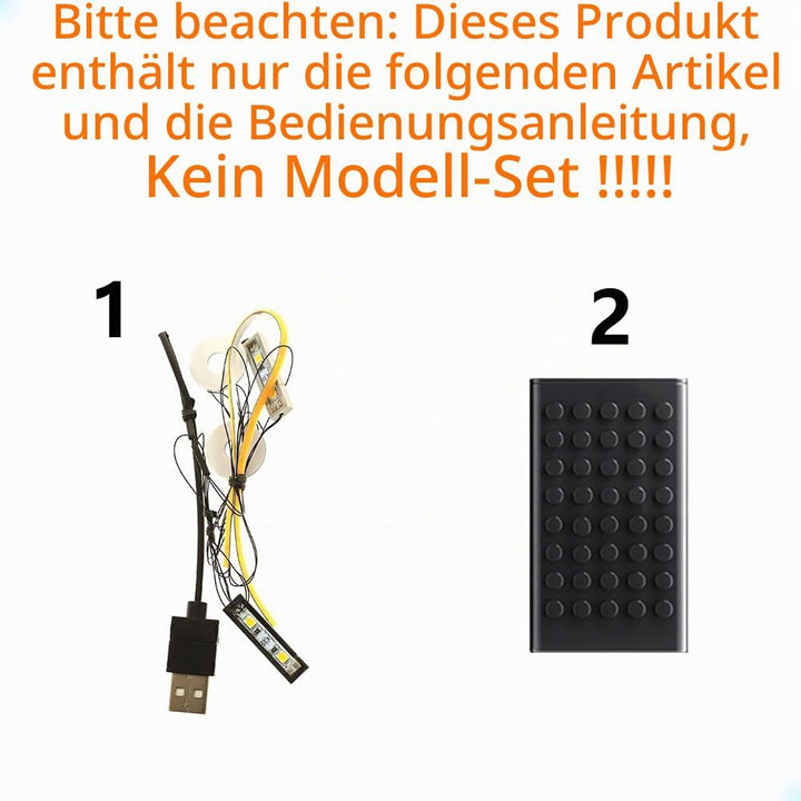 GEAMENT LED Licht-Set Kompatibel mit Lego Retro-Kofferradio - Beleuchtungsset für Icons 10334 Retro