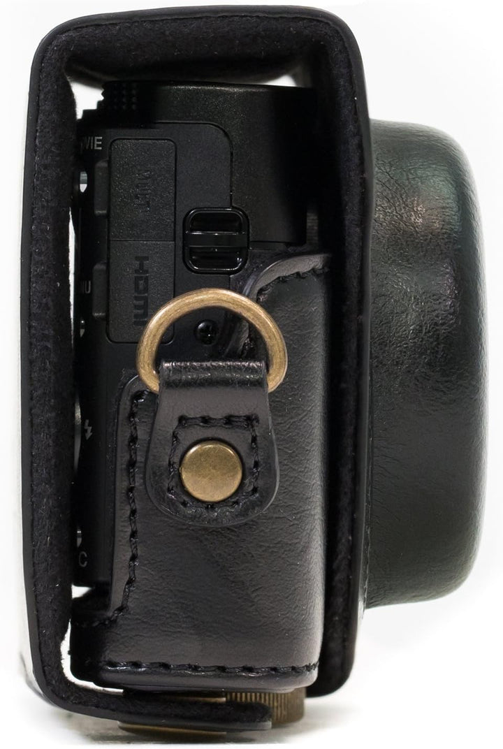 MegaGear MG596 Sony Cyber-shot DSC-HX99, DSC-HX95, DSC-HX90V, DSC-HX80 Ever Ready Leder Kameratasche