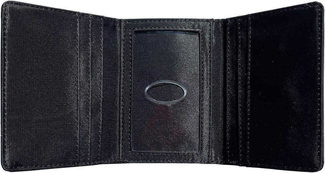 Big Skinny Men's Tri-Fold Slim Wallet, Holds Up to 25 Cards Schwarz, Schwarz