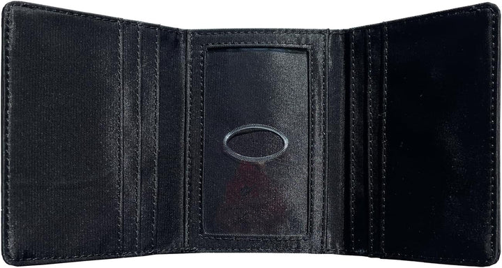 Big Skinny Men's Tri-Fold Slim Wallet, Holds Up to 25 Cards Schwarz, Schwarz