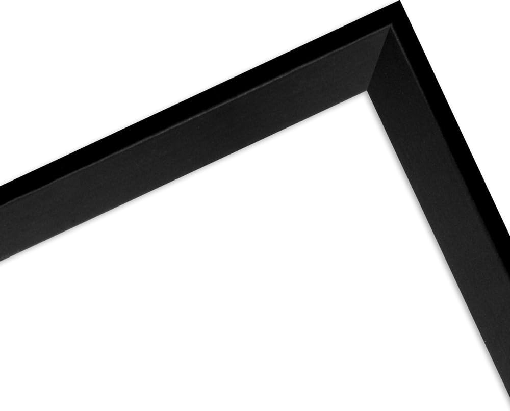 WANDStyle Bilderrahmen 30x30 Schwarz, Vintage Bilderrahmen Holz, hochwertiger Holzbilderrahmen, Post
