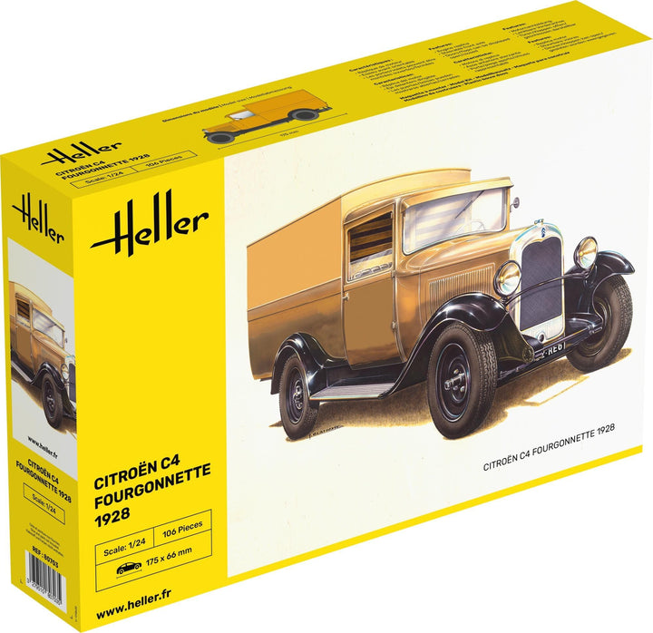 Heller 80703 Citroen C4 Fourgonnette 1928 Modellbausatz, verschieden