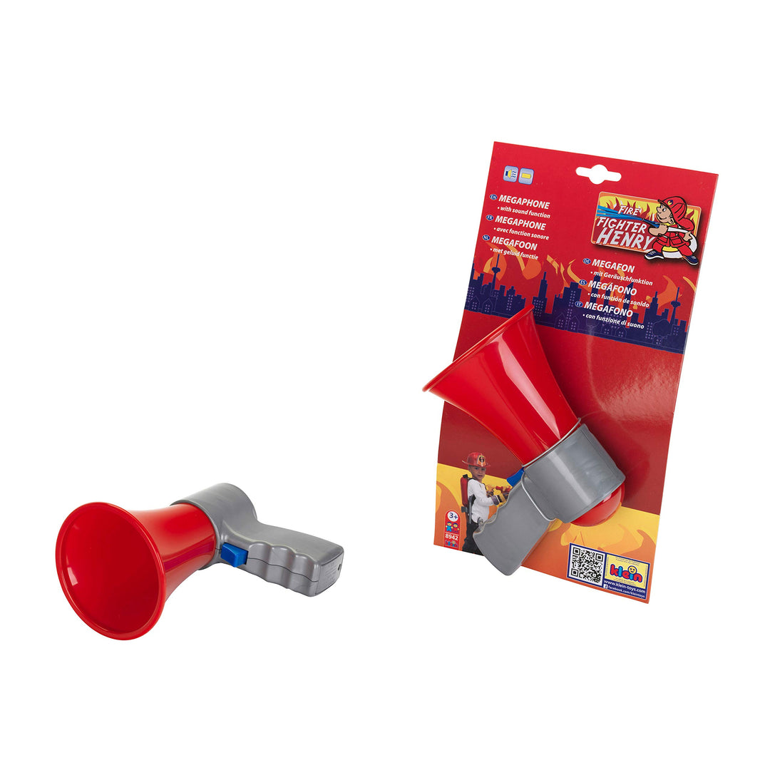 Theo Klein Megafon I Spiel-Megafon mit Cooler Soundfunktion I Masse: 16 cm x 11 cm x 7 cm I Spielzeu