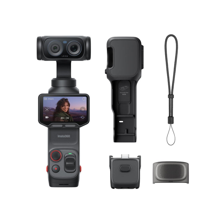 Insta360 Luna Ultra – 8K Vlogging-Kamera mit Zwei Leica Objektiven, 12× Zoom, 1"-Sensor, Abnehmbarer