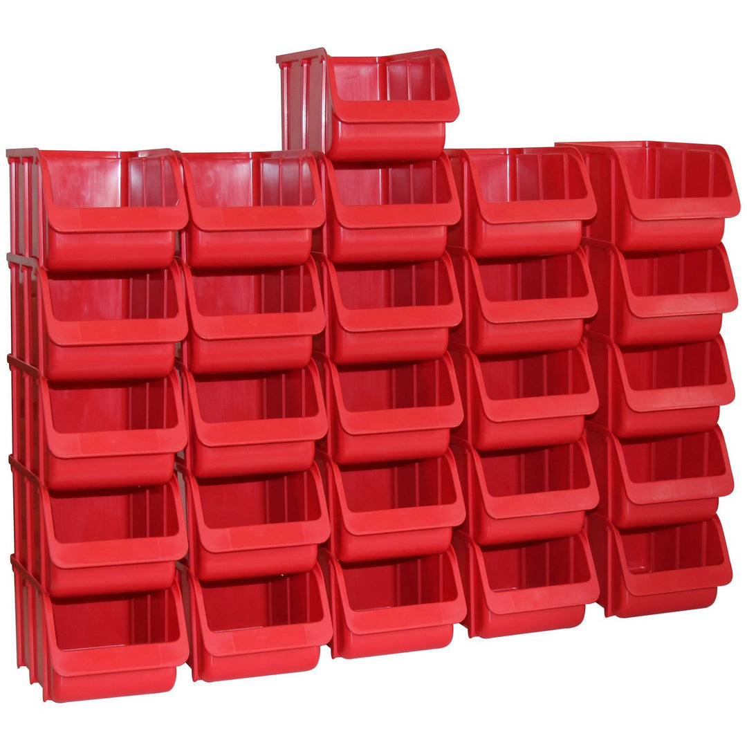 26x Profi Sichtboxen PP Grösse 3 rot NEU Stapelbox Sicht-Lagerbox Boxen Sichtbox