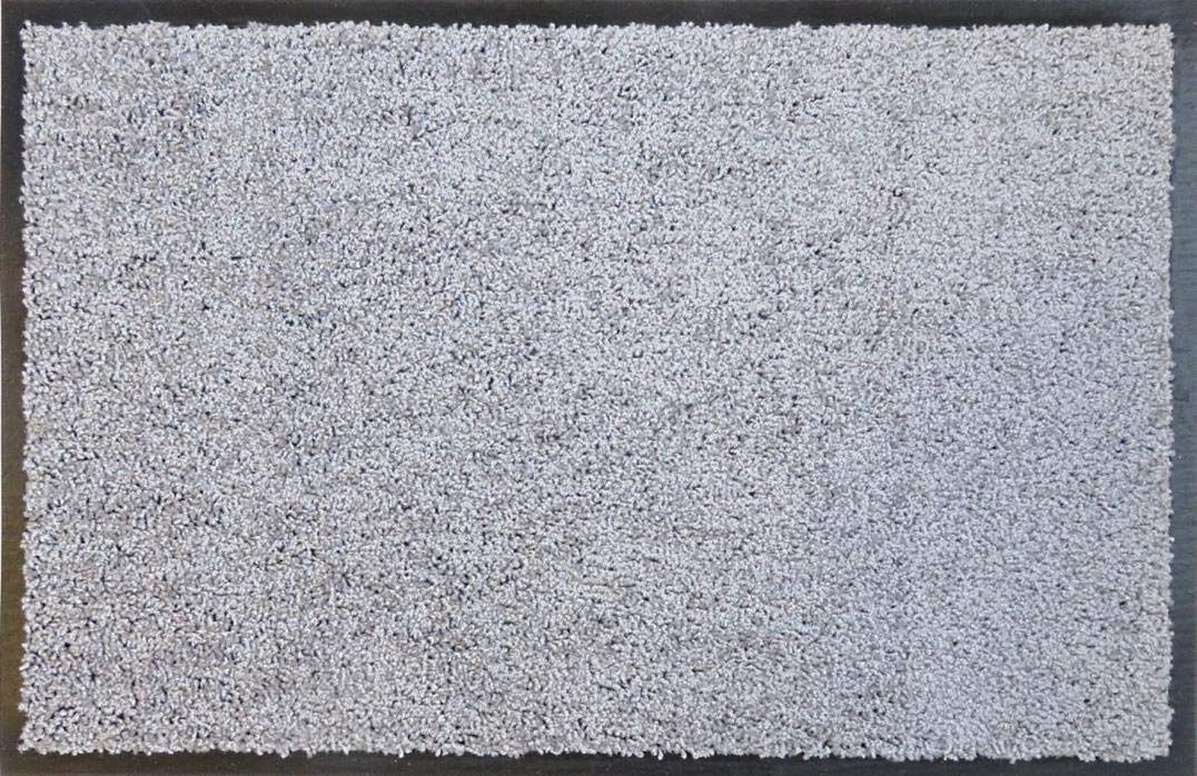 oKu-Tex Fussmatte | Schmutzfangmatte | "Eco-Clean"| Silber/Grau | Recycling-Gummi | für innen | Eing