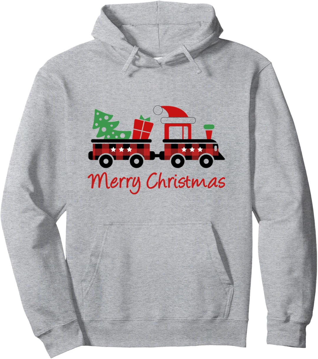 Weihnachten Zug Pyjama rot kariert Pullover Hoodie
