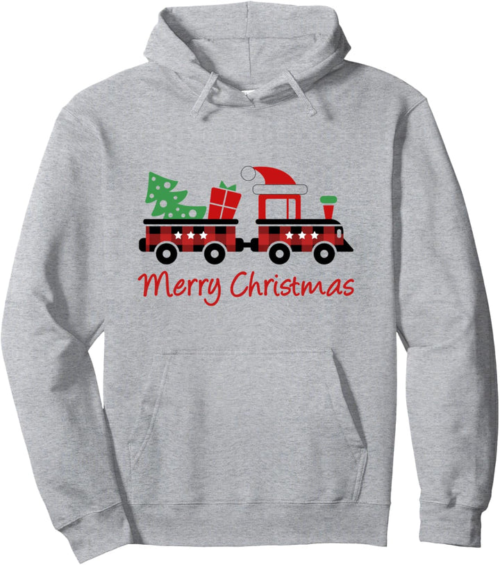 Weihnachten Zug Pyjama rot kariert Pullover Hoodie